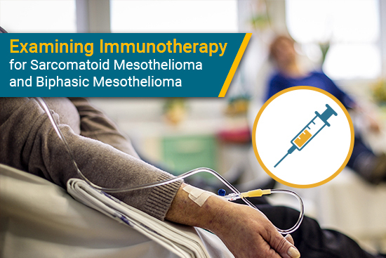 Immunotherapy for sarcomatoid mesothelioma and biphasic mesothelioma