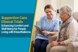 Supportive care clinical trials for mesothelioma