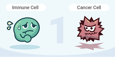Immune cells not recognizing cancer cells