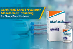 Nivolumab immunotherapy used for treatment of pleural mesothelioma.