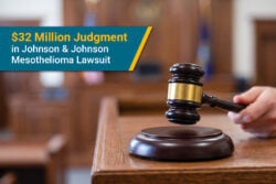 A California woman won a $32 million verdict after suing Johnson & Johnson when she developed mesothelioma from their talc-based baby powder.