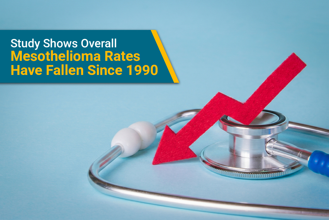 A study from the Sylvester Cancer Center has shown overall mesothelioma rates have dropped since 1990.