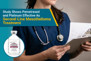 Researchers published a study showing pemetrexed and platinum is effective as a second-line pleural mesothelioma treatment.