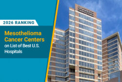 outside of cancer center for mesothelioma