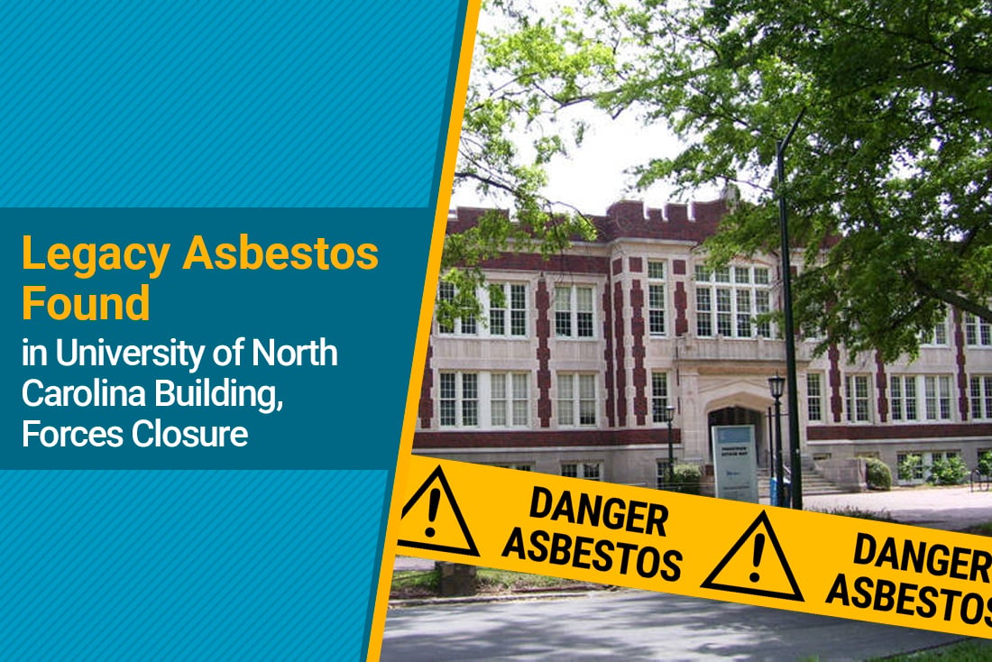 Renovations of an academic building at the University of North Carolina are being delayed by months after HVAC work revealed the presence of asbestos throughout a sizable part of the building, according to a report over the weekend.